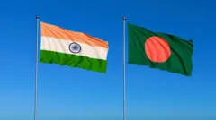 ভারত ও বাংলাদেশের পতাকা