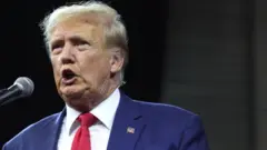 Trump speaking in South Dakota on 8 September