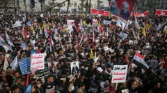 یک سال بعد از کشته ‌شدن سلیمانی؛ راهپیمایی در بعضی از شهرهای منطقه