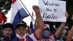 Protestas en Paraguay contra el gobierno.