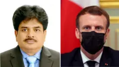 সংসদ সদস্য লিয়াকত, ফ্রান্স প্রেসিডেন্ট এমানুলে ম্যাক্রঁ