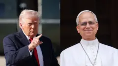 डोनाल्ड ट्रंप और पोप लियो