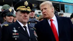 Mark Milley và Donald Trump tháng 12 năm 2018