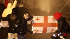 Протестующие в Тбилиси
