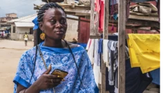 African woman in market