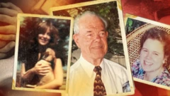 (l-r) میلنی ولیمز، ڈاکٹر ویلی بالڈون اور ڈیب اڈاجو - کئی دہائیوں پہلے یہاں تصویر