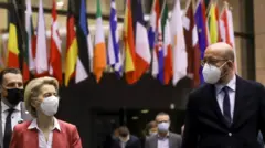 Avrupa Komisyonu Başkanı Ursula von der Leyen ve AB Konseyi Başkanı Charles Michel
