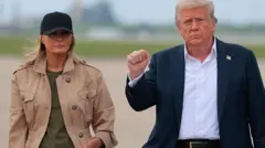 Трамп с женой