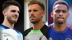 Declan Rice, Jordan Henderson and Jurrien Timber