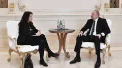 Ann Linden və İlham Əliyev