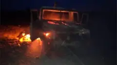 Ọkọ kan ti wọn n dana sun