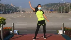 Khing Hnin Wai dancing