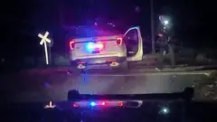 voz udario u policijski automobil