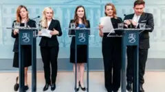 Finland's new government, led by prime minister Sanna Marin (centre), could provide role models