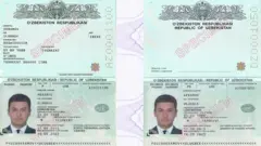 Биометрик паспорт намунаси