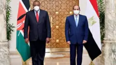 ፕሬዝደንት ኡሁሩ ኬንያታ እና አብዱል ፈታህ አል ሲሲ
