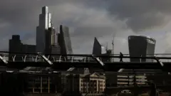 View over the City of London