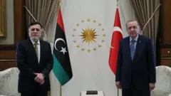Libya Ulusal Mutabakat Hükümeti Başbakanı Fayiz Es-Serrac ve Cumhurbaşakanı Recep Tayyip Erdoğan