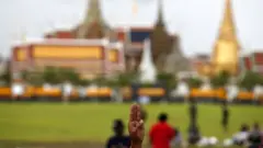 คนชูสามนิ้วที่สนามหลวง