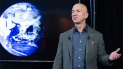 Jeff Bezos at a news conference