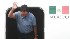 Evo Morales en México.