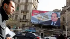 Wani allo da hoto shugaban Masar al Sisi