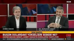نورالدین نباتی، وزیر اقتصاد، روز ۲۹ دسامبر مهمان برنامه احمد هاکان بود