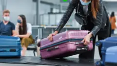Airplane traveler