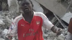 በፍርስራሾች ውስጥ ያለ ግለሰብ