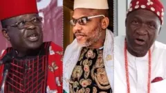 Dave Umahi, Nnamdi Kanu na Nnia Nwodo,