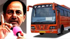 కేసీఆర్, ఆర్టీసీ బస్సు