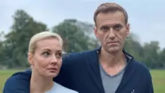 Юлия и Алексей Навальные