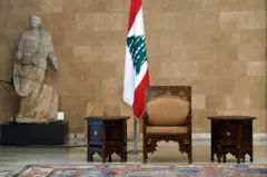كرسي رئيس الجمهورية في القصر الرئاسي في لبنان