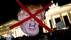 Протест у Бранденбургских ворот