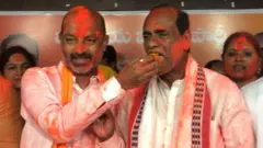 సంబరాలలో తెలంగాణ బీజేపీ నేతలు