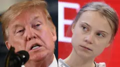 Donald Trump y Greta Thunberg