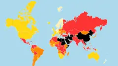 Sınır Tanımayan Gazeteciler Örgütü'nün raporuna göre Türkiye basın özgürlüğü sıralamasında dünyada 154. sırada
