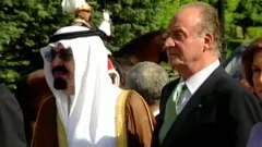 الملك خوان كارلوس والملك عبد الله بن عبد العزيز
