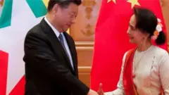 شی جین‌پینگ،، آنگ سان سوچی