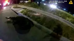 trenutak kada su policajci uhvatili aligatora