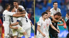 Italy and Spain celebrate