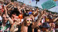 Glastonbury fans in 2019