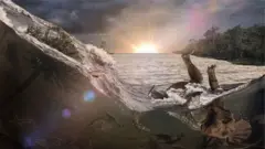 شہابِ ثاقب گرنے کے بعد اٹھنے والی دیوقامت پانی کی لہروں کو 'سیچ' کہا جاتا ہے