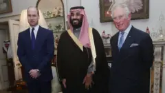 Yariman Saudiyya da 'yan gidan sarautar Birtaniya