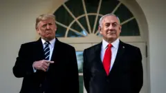 Donald Trump y Benjamín Netanyahu.