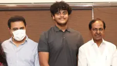 కేటీఆర్, హిమాన్షు, కేసీఆర్