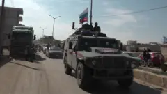 شوهدت الشرطة العسكرية الروسية في منطقة كوباني يوم الأربعاء