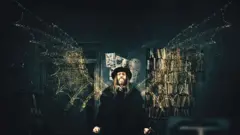 Leonardo da Vinci imaginado con alas en la serie Revoluciones: las ideas que cambiaron el mundo, de la BBC.