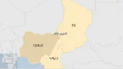 የቻድ ሐይቅን የሚያመላክት ካርታ