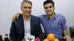 پویا بختیاری و پدرش منوچهر بختیاری